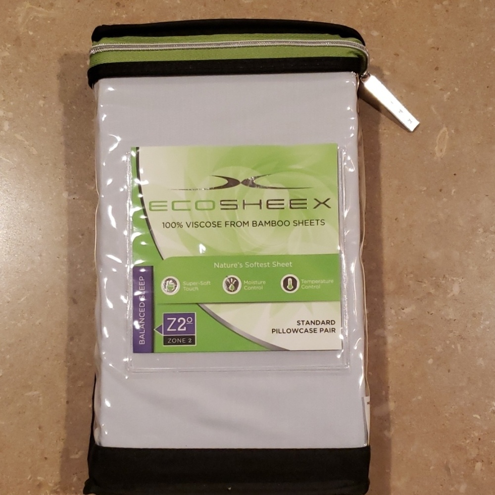 Ecosheex standard pillow case pair